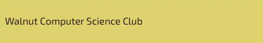 Walnut Computer Science Club